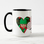 Mug Collage photo personnalisé du visage de Poker (Gauche)