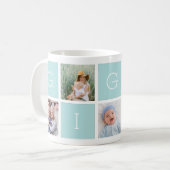 Mug Collage photo personnalisé Gigi Grand-mère 5 (Devant gauche)