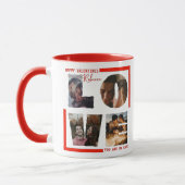 Mug Collage photo personnalisé "LOVE" dans le style mo (Gauche)