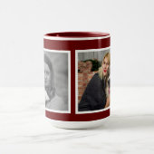 Mug Collage photo personnalisé moderne 2 (Centre)