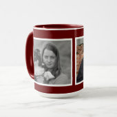 Mug Collage photo personnalisé moderne 2 (Devant gauche)