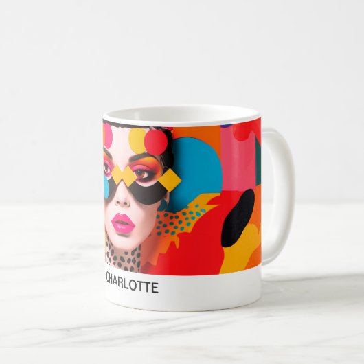 Mug Collage photo Pop Art (Devant droit)