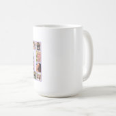 Mug Collage photo pour 70e anniversaire violet (Devant droit)