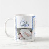 Mug Collage photo pour bébé nouveau-né, Monogramme et (Gauche)