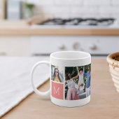 Mug Collage photo simple cool et monogramme
