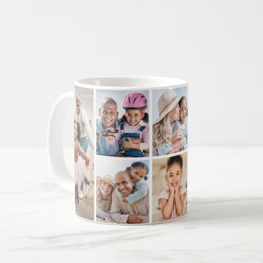 Mug Collage photo Simple et élégant (Devant gauche)