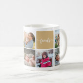 Mug Collage photo simple Famille moderne personnalisab (Devant droit)