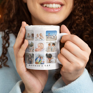 Mug Collage photo tendance 'Joyeuse fête des Mères' Ca