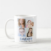 Mug Collage photo tendance pour Insta 'Meilleur papa d (Gauche)