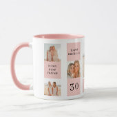 Mug Collage photos amies | Joyeux cadeau d'anniversair (Gauche)