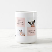 Mug Collage photos de chiens | Le chien est mes valent (Centre)