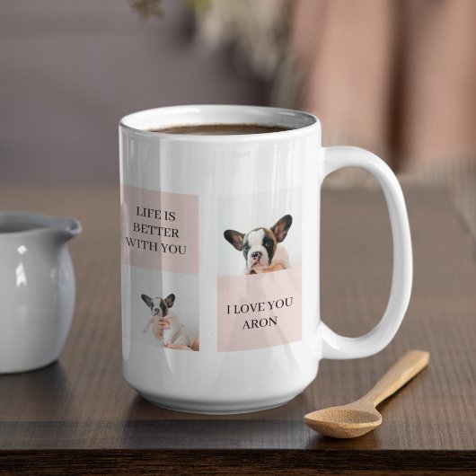 Mug Collage photos de chiens | Le chien est mes valent