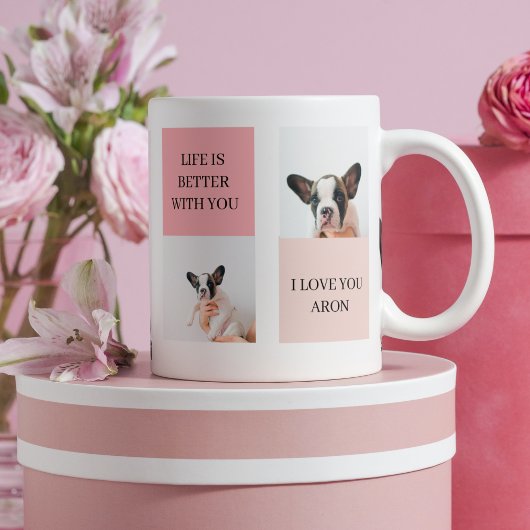 Mug Collage photos de chiens | Le chien est mes valent