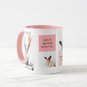 Mug Collage photos de chiens | Le chien est mes valent (Devant gauche)