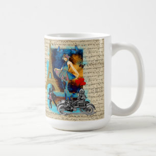 Mug Collage romantique vintage Paris