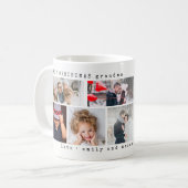 Mug Collage simple à six photos | Noël (Devant gauche)