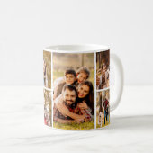 Mug Collage simple de 6 photos (Devant droit)