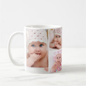 Mug Collage simple de 6 photos (Gauche)