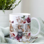 Mug Collage tendance Famille Photo Fleurs colorées Cad<br><div class="desc">Collage tendance Famille Photo Fleurs colorées Cadeau</div>