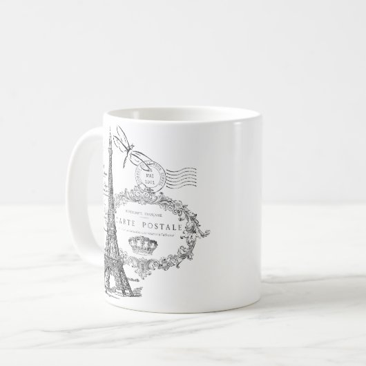 Mug Collage tour Eiffel (Devant gauche)