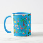 Mug Collage tropical 🍍 🌴 🦩 (Gauche)