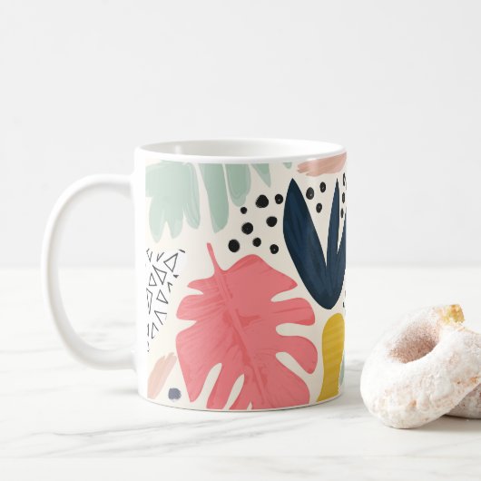 Mug Collage tropical Motif d'été (Avec donut)
