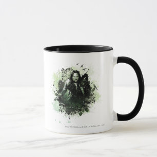 Mug Collage verdâtre de vecteur d'Aragorn
