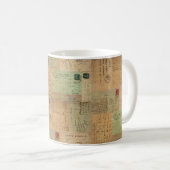 Mug Collage vintage de carte postale (Devant droit)