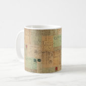 Mug Collage vintage de carte postale (Devant gauche)
