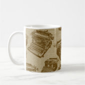 Mug Collage vintage de machine à écrire (Gauche)
