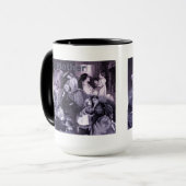 Mug Collage vintage des mères et des enfants (Devant gauche)