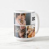 Mug Collecte de photos et texte personnalisé (Devant droit)
