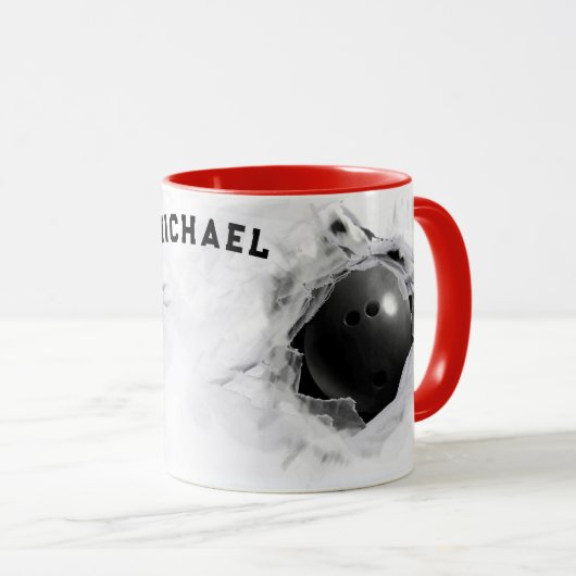 Mug Collectible Bowling Personnalisé (Devant droit)