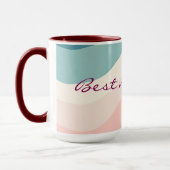 Mug Collection Abstrait Moderne Rose Pâle Menthe (Gauche)