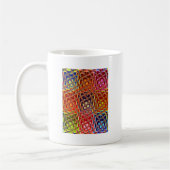Mug Collection Abstraite de couleurs de Noël. (Gauche)