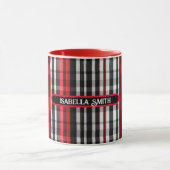 Mug Collection Abstraite Red Black Plaid (Centre)