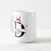 Mug Collection Alphabet de Noël – Conception de la let (Devant gauche)