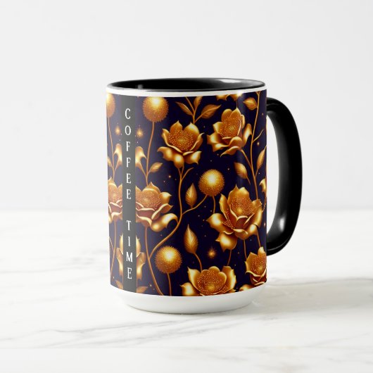 Mug Collection Boho Gold Rose de luxe (Devant droit)