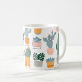Mug Collection Cactus dans Pots Design (Devant droit)