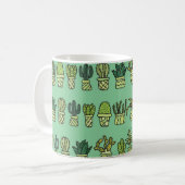 Mug Collection Cactus : Jeu De Doodles Dessiné À La Ma (Devant gauche)