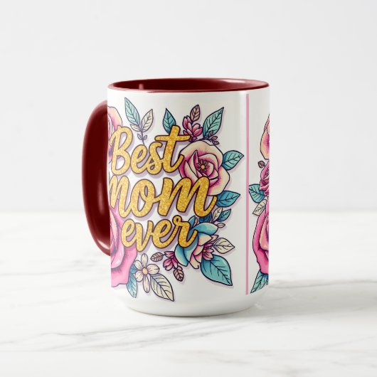 Mug Collection Cadeau Floral Moderne (Devant gauche)