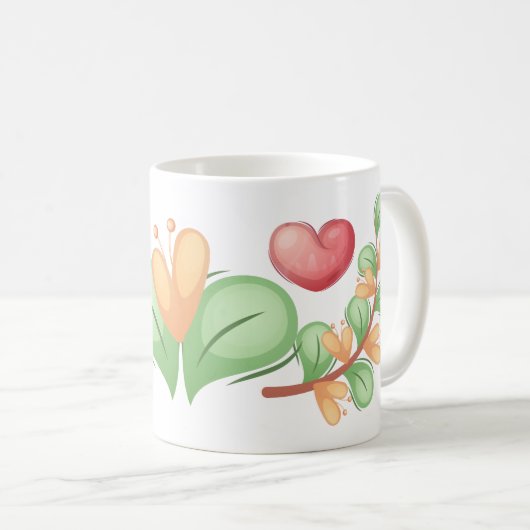Mug Collection Coeur d'ours - Blanc (Devant droit)