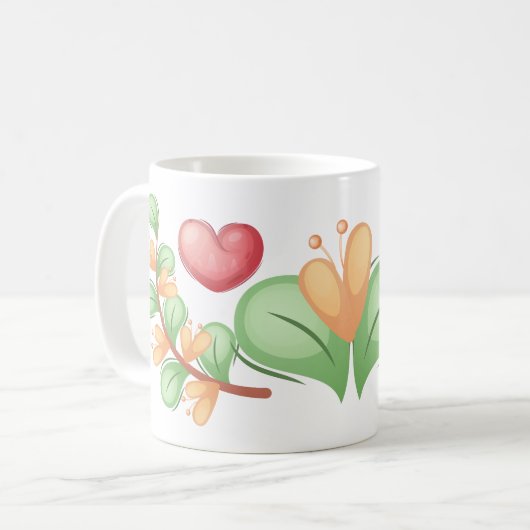Mug Collection Coeur d'ours - Blanc (Devant gauche)