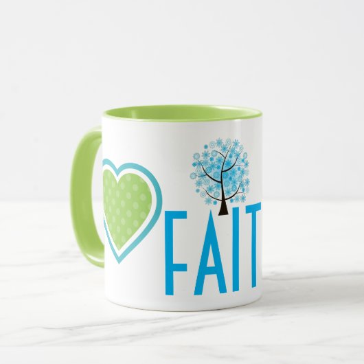 Mug Collection de cadeaux de foi Café (Devant gauche)