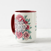 Mug Collection de cadeaux de luxe floral populaire (Devant gauche)