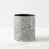 Mug Collection de cartes de bibliothèque ancienne (Centre)