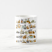 Mug Collection de chiens mignons, croquis illustration (Centre)