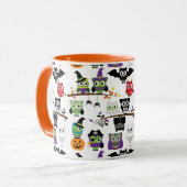 Mug Collection De Chouettes D'Halloween Éffrayantes (Devant gauche)