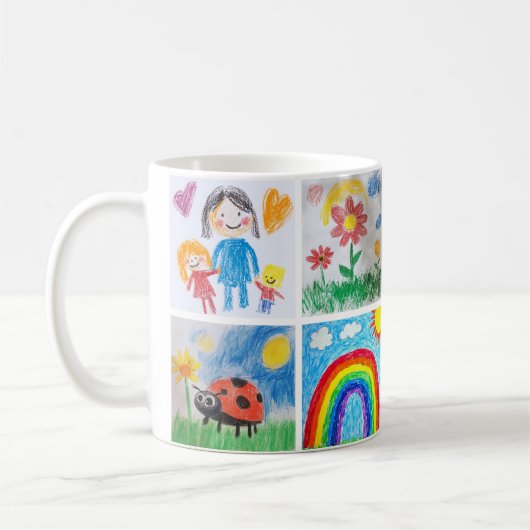 Mug Collection de dessins d'art pour enfants 4 (Gauche)