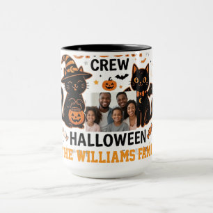 Mug Collection de famille de chat noir personnalisée p